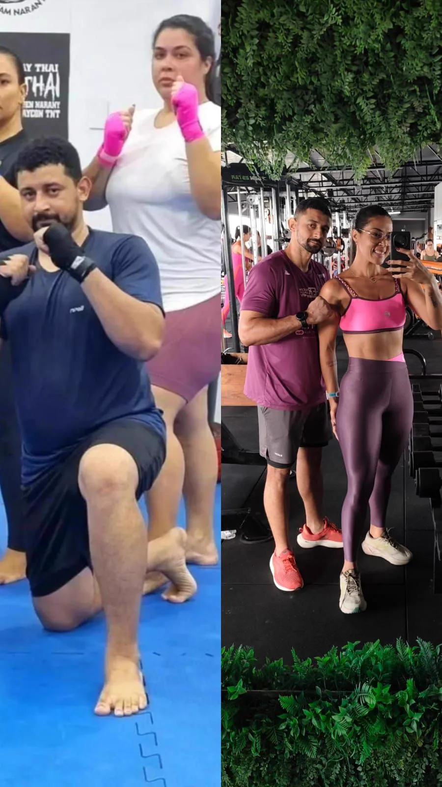Transformação de aluno Top Fitness
