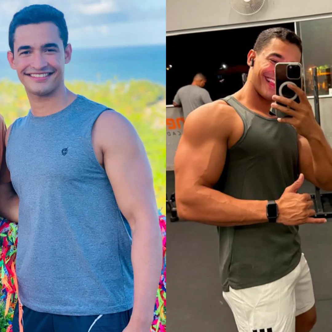 Transformação de aluno Top Fitness